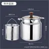 Olla Filtradora de Aceite de Cocina Personalizada Acero Inoxidable 304 con Filtro Olla de Aceite Tanque de Almacenamiento de Aceite Separador de Aceite Botella de Aceite de Desecho Canasta para Freír
