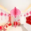Lâmpada de Papel Bola de Favo de Mel Gota d'Água Dia de Ano Novo Vitrine de Shopping Center Arranjo de Atmosfera de Decoração de Ano Novo Leque Dobrável Franja Arranjo de Casamento