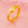 Anillo de Moda Oro Arena Vietnamita Copo de Nieve Imitación Oro 24K Herencia K&T Anillo Catwoman Fabricante de Joyería Venta al por Mayor