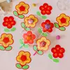 Cartão de Flor de Desenho Animado com Pirulito Cartolina Texto de Bênção Inspiradora Cartão de Cumprimentos Mensagem de Encorajamento Cartão Decorativo para Estudantes Cartão de Inserção Exquisito