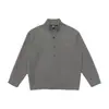 Moletom Cardigan com Zíper e Gola Alta Masculino 2026 Nova Coleção Outono Jaqueta Roupa Exterior Cor Sólida Americano Pesado Casual Algodão