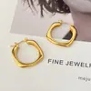 Diseño de Nicho, Versátil para el Día a Día Colección de Pendientes Sencillos Chapados en Oro Real, Pendientes de Lujo Accesible de Gama Alta, Modernos y Personalizados