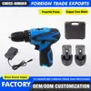 Taladro Eléctrico de Litio 12V Set Multifunción Taladro Eléctrico Portátil Herramienta Eléctrica Transfronteriza Taladro de Pistola de Alto Torque