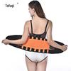 Cinto colorido esportivo, suporte de cintura aprimorado, proteção de cintura azul e preta, cinto fixo, cinto modelador corporal