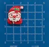 Chaveiro Pingente Colorido Brilhante de Resina Desenho Animado Papai Noel, Boneco de Neve e Urso Acessório DIY