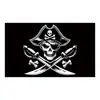 Bandera de Perro Pirata de Comercio Exterior Tela de Poliéster Banner de Impresión Digital Tela de Fondo Bandera de Hueso Bandera de Calavera Bandera Pirata