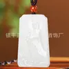 Colgante de Jade Natural Afgano Dios del Mar Mazu al por Mayor para Hombres y Mujeres, Colgante de Jade Mazu Lin Mo