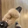 Zapatos de tacón bajo de un solo color para mujer, estilo coreano, temperamento delicado y de nicho, punta cuadrada, adelgazantes, 2026 Otoño/Invierno, nuevos, sin cordones, elegantes, de algodón con pelo