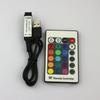 Minicontrolador de atenuación de luz LED RF inalámbrico, 24 teclas, RGB, colorido, control remoto RF, controlador USB de 5 V