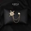 Moda Europea y Americana Nuevo Broche de Pin con Lazo para Ramillete Pin de Cuello Anti-Luz Accesorios para Ropa de Mujer Broche