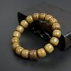 Pulsera de Cuentas de Sándalo Verde Auténtico de Estilo Antiguo para Hombre, Cuentas de Oración, Pulsera de Madera de Sándalo para Estudiantes, Pulsera de Madera para Mujer