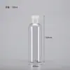 Botellas de Plástico Transparentes con Tapa abatible en stock 30 50 100ml Flexibles para Loción Cosmética Botellas Dispensadoras con Tapa de Mariposa