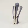Novo Colar de Lenço de Seda com Contas para Mulheres, Corrente para Suéter Retrô de Bolinhas e Flor de Castanha, Lenço Pequeno Fino Moderno Literário Versátil