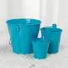Enfeites de Balde de Lata Rústico Doces Casa Varanda Vaso de Flores Folha de Flandres Vaso para Suculentas Decoração de Mesa Vaso de Flores Estilo Rústico