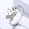 Anillo de Diamante Imitación Mosane Explosiones Transfronterizas Anillo de Mujer a Mozambique Joyería Anillo de Zirconia Anillo de Diamante Anillo de Boda Anillo de Pareja