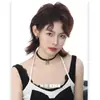 Lujo Ligero Nicho Estilo Dulce-Fresco Moda Nuevo Personalizado Gargantilla de Gato Cuero Cadena de Cuello Simple para Mujer