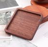 Filigrana Esmalte Madera de Acacia Haya Nogal Negro Esterilla Aislante Posavasos Taza para el Té Posavasos de Madera Maciza