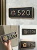 Placa de Número de Casa Decoración Magnética para Puerta de Entrada del Hogar Asiento Fijo para Número de Casa Hotel Habitación Casa Creativa Casa
