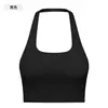 Roupa Íntima Esportiva Transfronteiriça Feminina à Prova de Choque Anti-queda Push-up com Alça no Pescoço Costas Bonitas Roupas de Fitness Yoga Colete DT146