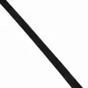Fornecimento de Fita Elástica de Nylon Tricotado Preta com Velcro Elástico, Fecho de Velcro Não Agarrador, Elástico Mágico para Prender Cabelo