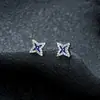 Brincos Cluster de Diamante Cheio de Novo Estilo Transfronteiriços para Homens, Modernos e Versáteis, Brincos de Flor de Íris em Forma de Cruz de Alto Padrão para Mulheres