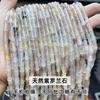 5*12mm contas naturais de bambu de olivina contas soltas acessórios para joias diy contas espaçadoras de jade do sul contas de tubo redondo atacado
