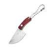 Mini hacha de acero inoxidable llavero EDC colgante cuchillo portátil para abrir paquetes 6 estilos opcionales no plegable