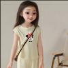 Verano Nuevo Traje Sin Mangas de Seda de Hielo para Bebé Niña Moda Estilo Extranjero Lindo Dibujo Animado Minnie Conjunto de Dos Piezas Niños Pequeños y Medianos Moderno