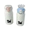 Copo térmico simples para meninas com canudo, design de alta qualidade, copo para beber de dupla finalidade, copo Labubu de aço inoxidável 316, portátil para estudantes
