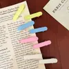 5cm Grampos de bico de pato ovais coloridos para meninas, presilhas laterais, presilhas para franja, presilhas de cabelo DIY, presilhas de bico de pato laqueadas