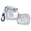 Capa Protetora Adequada para Airpods4/5 com Tampa Automática de Abrir, Capa Transparente para Fone de Ouvido Pro2, Capa para Fone de Ouvido Airpodspro3