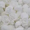 Flor de Rosa de Cabeza de 3.5cm de Espuma de Polietileno Flor Artificial Decoración de Boda Accesorios para Cajas de Dulces de Boda Accesorios para Guirnaldas
