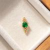 Folheado a Cobre Ouro 14K Zircônia Renda Palaciana Diamante Pingente Duplo Acessórios para Joias DIY Brincos Grampo de Cabelo Material