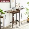 Nova Mesa Console de Entrada Estilo Chinês, Mesa Lateral Moderna Minimalista para Sala de Estar, Armário Console de Entrada Inspirado em Zen, Mesa Estreita de Oferta para Entrada