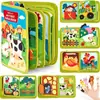 Tablero de aprendizaje de fieltro personalizado 2026, tablero de actividades para practicar el vestido, juguete Montessori de educación temprana, tablero de fieltro para desarrollo intelectual