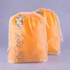 Sacolas com Cordão Personalizadas para Armazenamento de Estudantes, Sacolas com Cordão para Embalagem de Joias, Sacos Planos Pe Personalizados