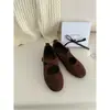 Sapatilhas Baixas Elásticas Estilo Coreano com Tiras Cruzadas para Mulheres Outono 2025 Salto Baixo Bico Redondo Sapatos Mary Jane Estilo Floresta Sapatos para Jovens Tendência