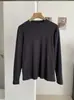 KEKEZOON 2026 Otoño Invierno Nueva Camiseta Básica de Manga Larga con Cuello Redondo de Color Sólido Doble Cara de Forro Polar Estilo Coreano 8798