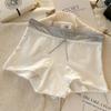 Pantalones de Seguridad tipo Boxer para Mujer 10A Antibacterianos Extendidos y Ensanchados Algodón Entrepierna Antibacteriana Cintura Media-Alta Cubre Cadera Ropa Interior Femenina