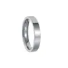 Fornecimento transfronteiriço de moda europeia e americana simples vento aço inoxidável casal jóias 4MM6MM8MM anel liso atacado