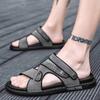 Sandálias masculinas 2022 novos sapatos de praia de sola macia de verão antiderrapantes sandálias masculinas de dupla utilização tendência agasalhos atacado