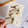 Pasador de terciopelo con lazo para niña, pasador lindo para flequillo y cabello suelto de niña, pasador para bebé, clip BB para bebé, accesorio para el cabello