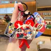 Llavero Auténtico de Crayon Shin-Chan, Lindo Colgante de Dibujos Animados, Muñeco Estéreo, Colgante para Mochila Escolar, Pequeño Regalo Creativo para Parejas