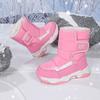 Botas de Nieve Largas para Niña con Forro de Felpa 2025 Nuevas Botas de Algodón de Invierno para Niños del Noreste para Niñas Botas de Algodón Engrosadas para Niños Grandes