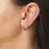 Novos Brincos Amazon Banhados a Cobre Ouro Real Microcravejados com Zircônia Moda Casual Brincos Femininos Presilha de Orelha Estação Internacional Atacado