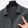 Casaco de malha suéter masculino Casaco de malha Primavera e Outono novo tendência masculina casual cor sólida simples peça única entrega