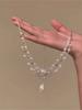 Colar Gota D'água Estilo Francês, Corrente para Clavícula Estilo Palácio de Princesa Retrô, Colar Cravejado de Diamantes para Vestido de Noiva e Vestido de Festa