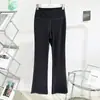 Pantalones Acampanados Estilo Lulu Bling para Mujer, de Cintura Alta, Adelgazantes, Levanta Glúteos, Adecuados para Uso Diario, Yoga y Fitness, Pantalones Largos Ligeramente Acampanados
