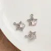 Nuevo Colgante de Aleación Microincrustado Accesorios para Joyería DIY Pulsera Collar Colgante de Joyería Estrella Luna Venta al por Mayor