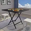 Nueva Mesa Plegable Mesa Cuadrada Pequeña Simple Mesa Plegable para el Hogar Mesa de Comedor Plegable Mesa de Comedor Mesa de Comedor Cuadrada Portátil Mesa Simple